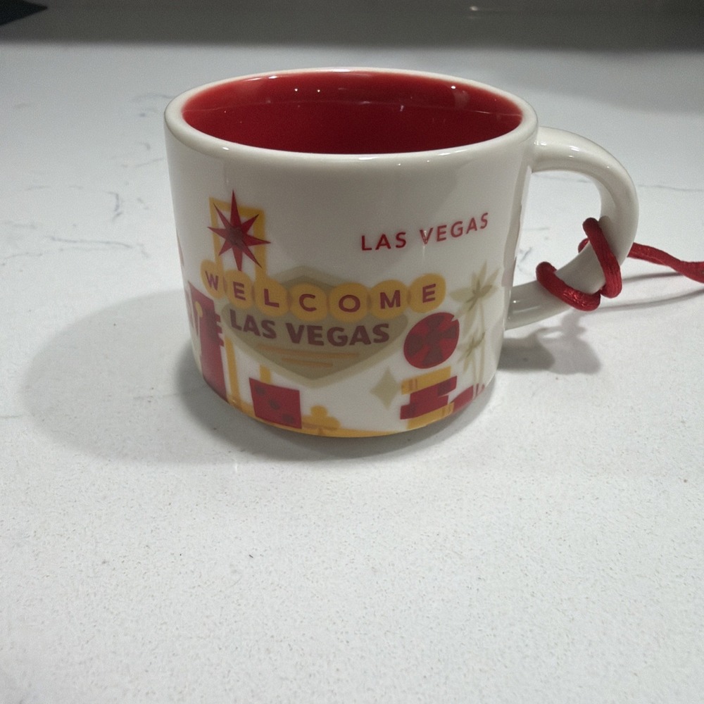 2oz Starbucks Demi Cup Ornament Las Vegas You ARE Here Collection mug coffee EUC